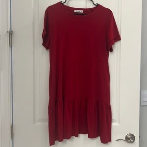 Red dress t shirt